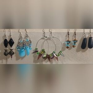 5 Pairs Of Handcrafted Earrings